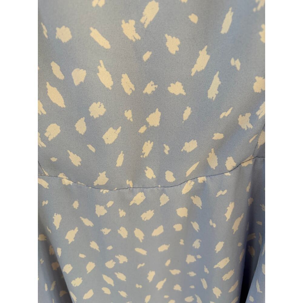 Lola Grace Blue Spotted Tie Strap Mini Dress Size Small - Picture 4 of 6